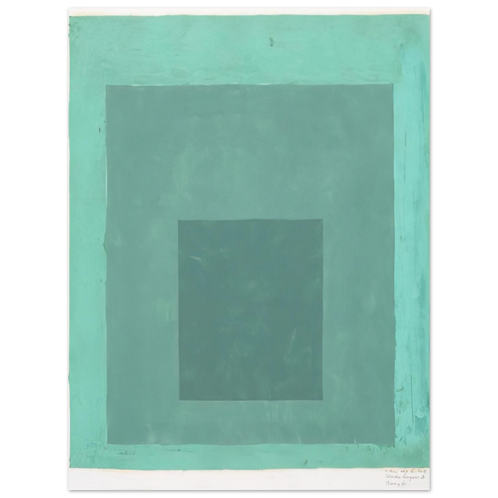 Josef Albers - STUDY FOR HOMAGE TO THE SQUARE 1 75x100 cm / 30x40inches Fine Art Poster