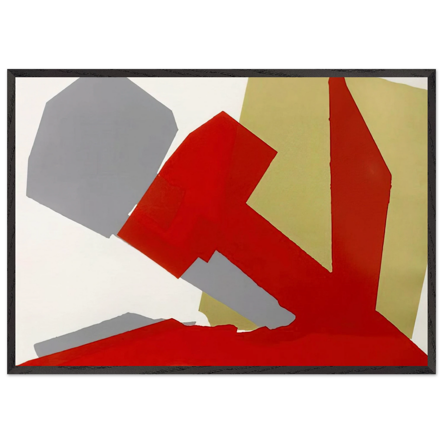 Hammer and Sickle Special Edition - Andy Warhol 70x100 cm / 28x40 inches Framed Art Print – Black Wooden Frame