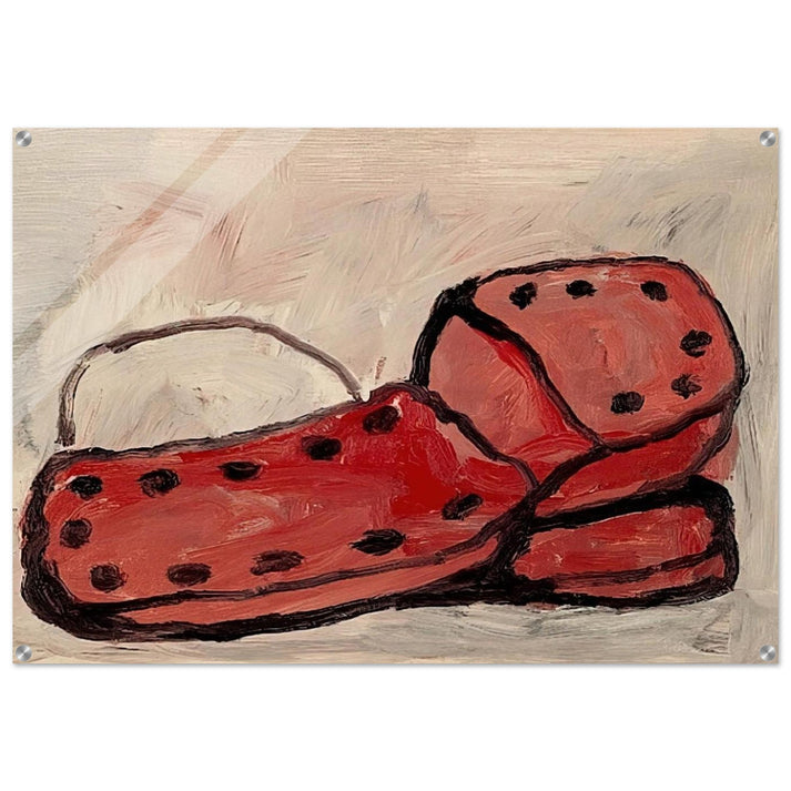 SHOES 1968 - Philip Guston Acrylic Print - 70x100 cm / 28x40″ inches
