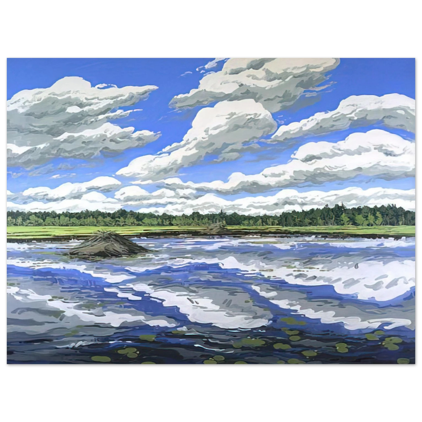 Neil Welliver - Big Flowage - 1979 Fine Art Poster - Default Title