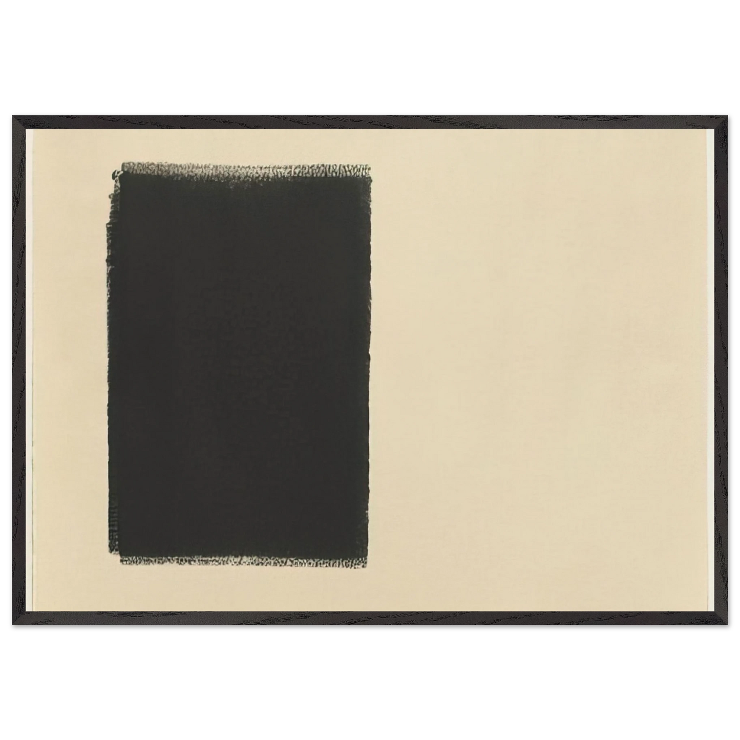 UNTITLED 14 PART ROLLER DRAWING 1973 - Richard Serra Framed Art Print – Black Wooden Frame - Default Title - -Framed Art Print