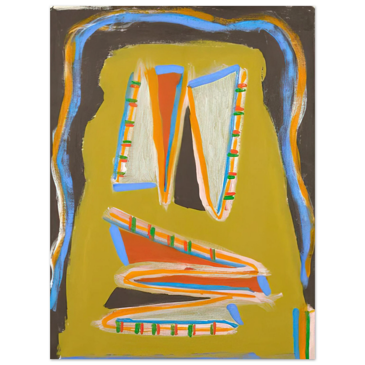 Betty Parsons - Indian Writhing - 1977 Fine Art Poster - Default Title