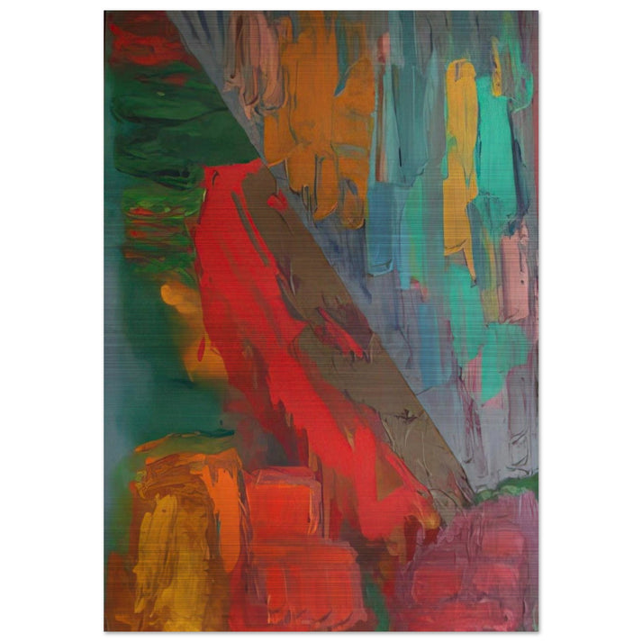Landslide - 1978 - John Hoyland Brushed Aluminum Print - 70x100 cm / 28x40 inches | John Hoyland Aluminum Print | John Hoyland Prints