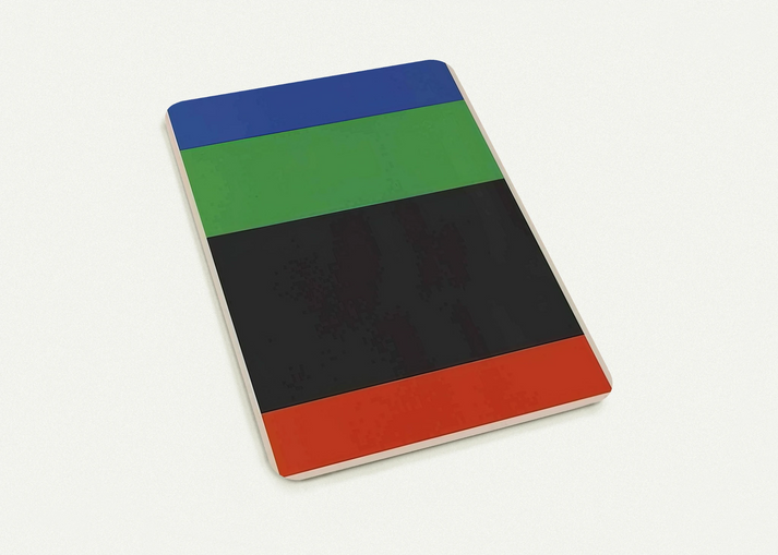 Blue-Green-Black-Red By Ellsworth Kelly Pack of 10 Post Cards | Ellsworth Kelly Post Cards | A6 (10.5 x 14.8 cm) - 4.1 x 5.8 inches