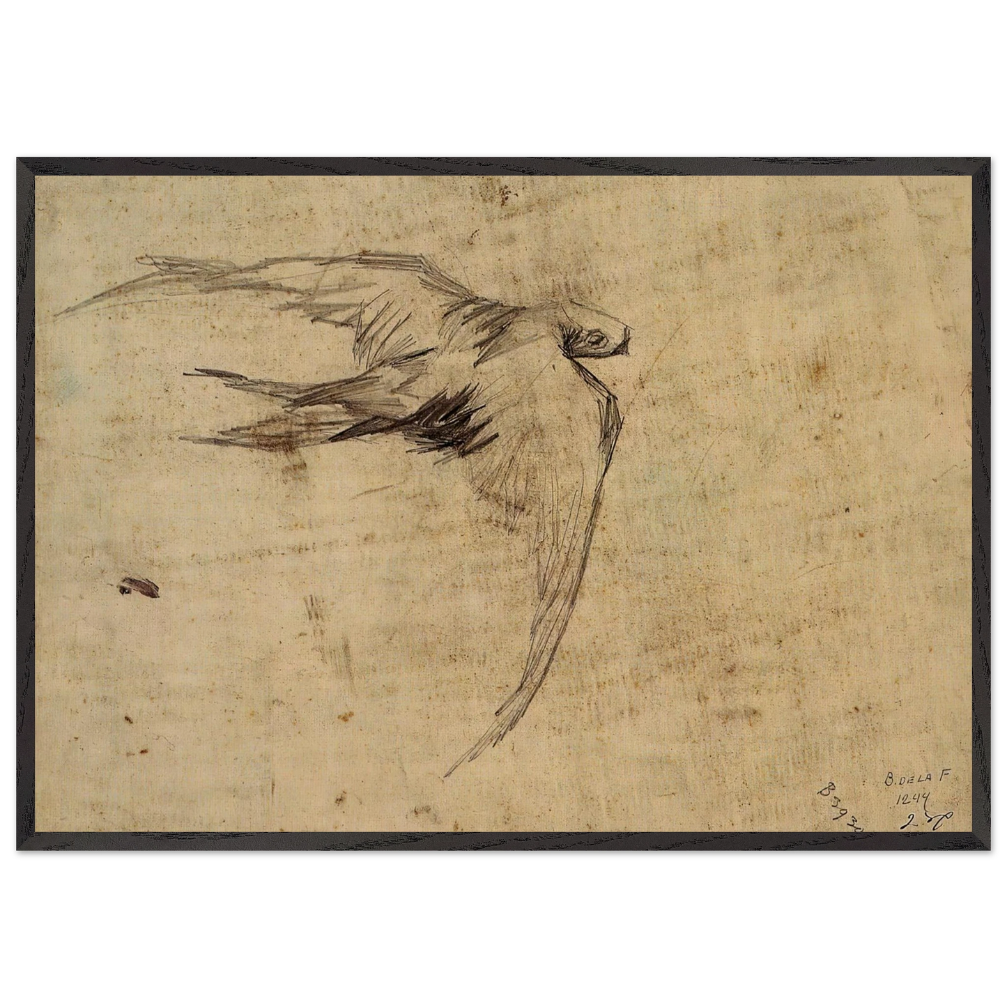 Swift - Vincent van Gogh Framed Art Print – Black Wooden Frame - Default Title - -Framed Art Print