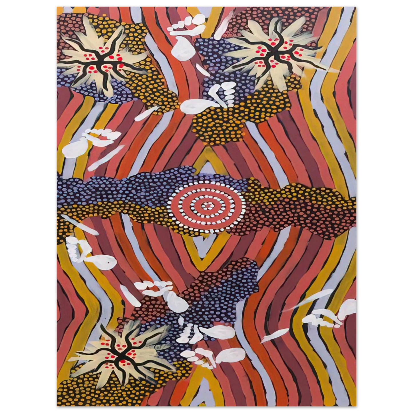 Clifford Possum Tjapaltjarri - Womans Dreaming - 2000 Fine Art Poster - Default Title