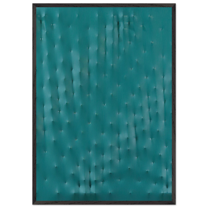 Superficie verde - Spatialism - Enrico Castellani 70x100 cm / 28x40 inches Framed Art Print – Black Wooden Frame