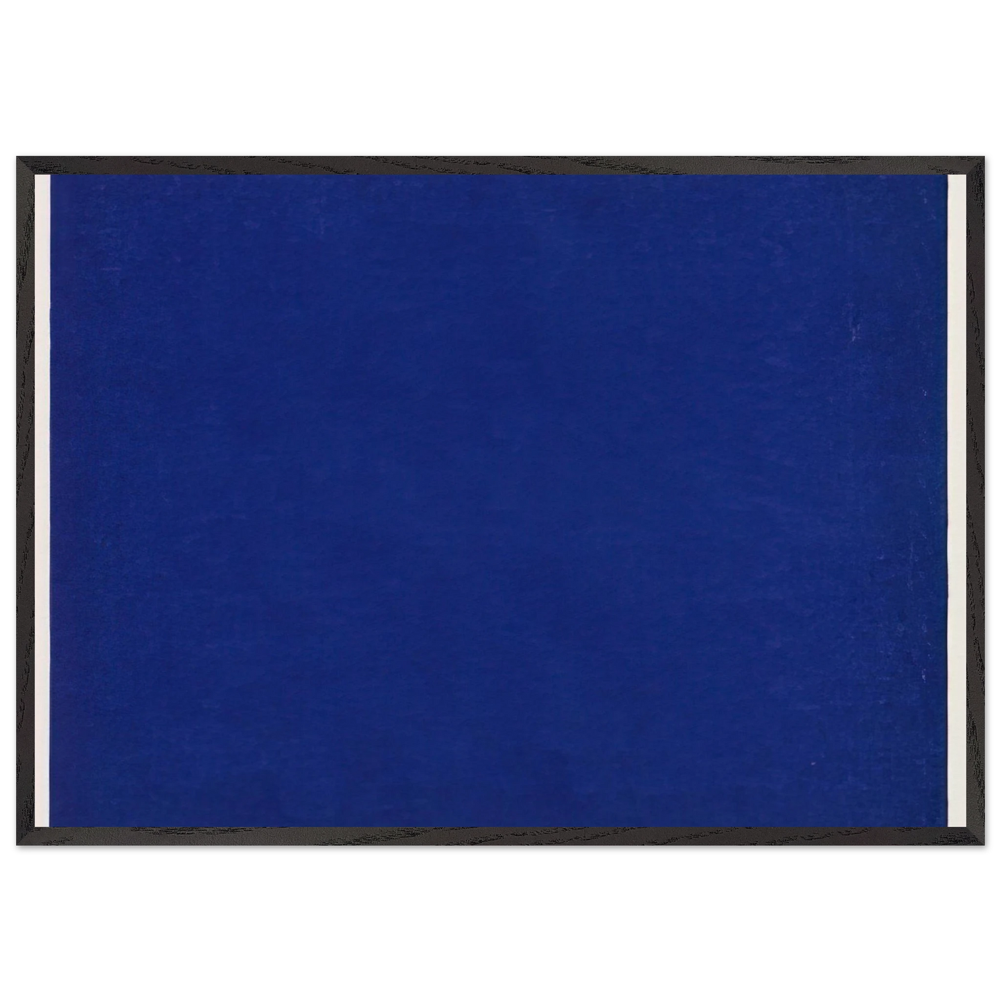 Blue from the series Line Form Color - Ellsworth Kelly 70x100 cm / 28x40 inches Framed Art Print – Black Wooden Frame