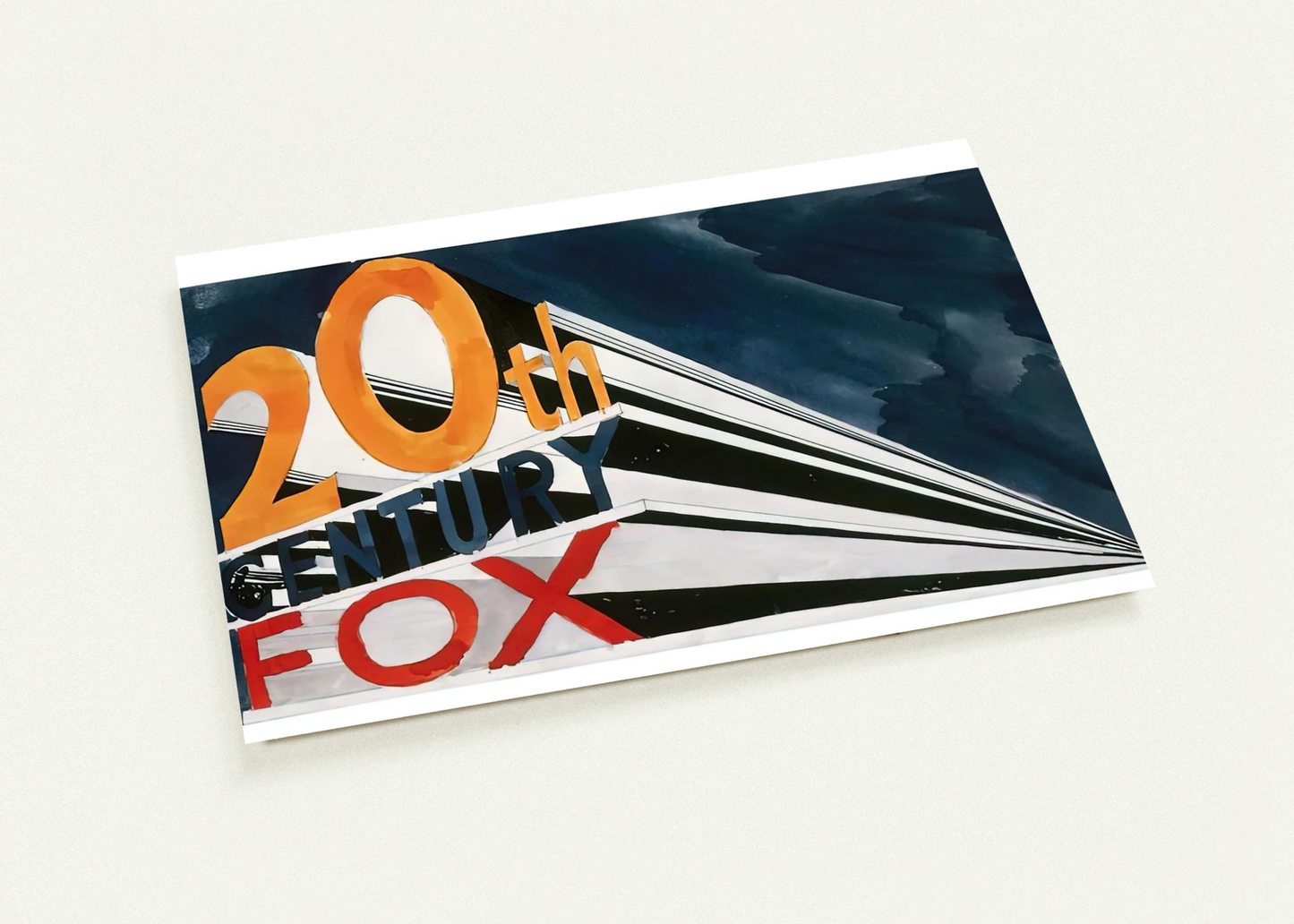 20TH CENTURY FOX 1962 By Edward Ruscha Pack of 10 Post Cards | Edward Ruscha Post Cards | A6 (10.5 x 14.8 cm) - 4.1 x 5.8 inches