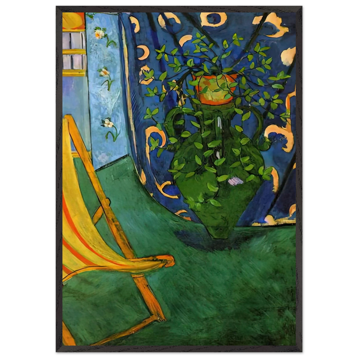 CORNER OF THE ARTIST S STUDIO 1912 - Henri Matisse 70x100 cm / 28x40 inches Framed Art Print – Black Wooden Frame