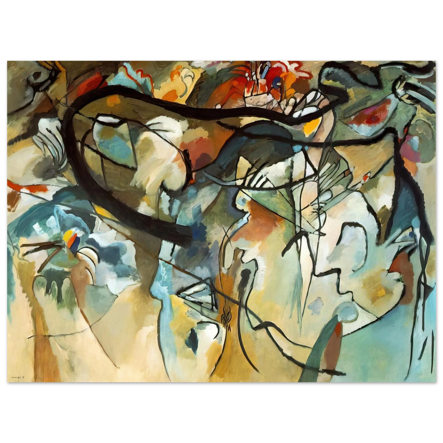 Wassily Kandinsky - COMPOSITION V 1911 Fine Art Poster - Default Title