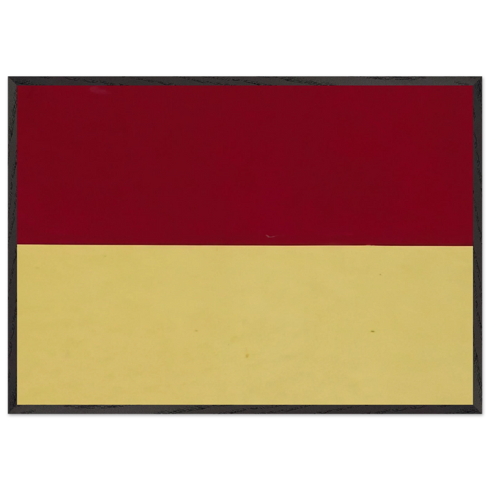 Red and Yellow - Ellsworth Kelly 70x100 cm / 28x40 inches Framed Art Print – Black Wooden Frame