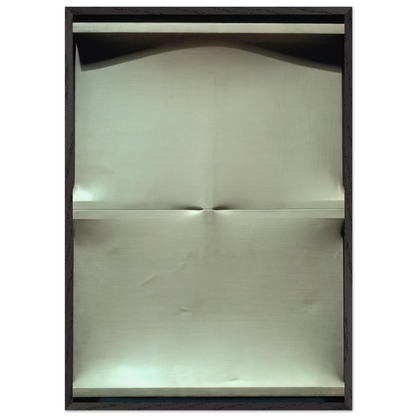 No 827 - 1963 - Enrico Castellani 70x100 cm / 28x40 inches Framed Art Print – Black Wooden Frame