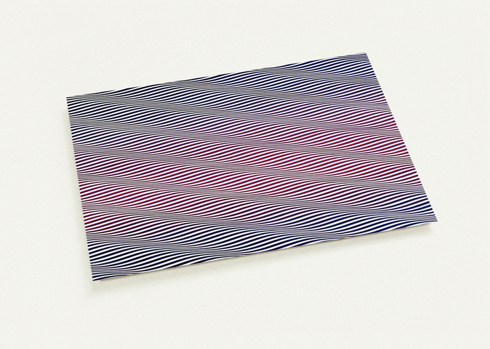 CATARACT 3 1967 By Bridget Riley Pack of 10 Post Cards | Bridget Riley Post Cards | A6 (10.5 x 14.8 cm) - 4.1 x 5.8 inches