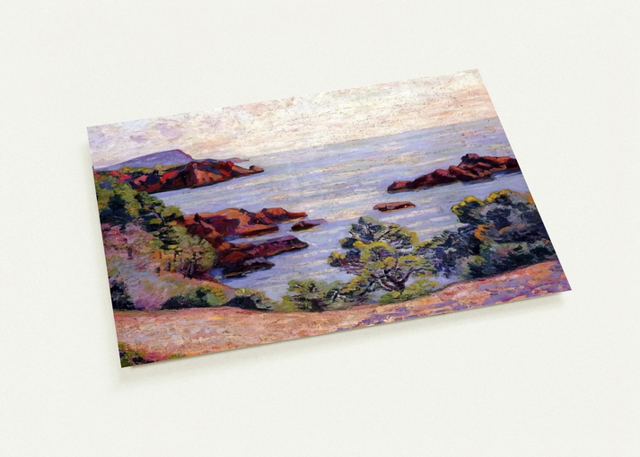 Paysage du Midi - 1905 By Armand Guillaumin Pack of 10 Post Cards | Armand Guillaumin Post Cards | A6 (10.5 x 14.8 cm) - 4.1 x 5.8 inches
