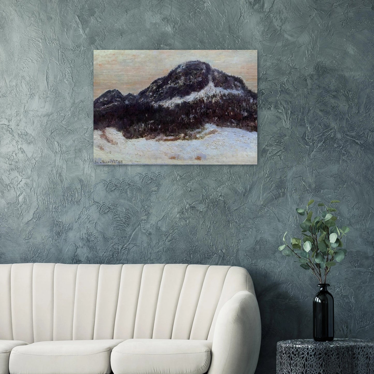 Mount Kolsaas 2 - claude monet Brushed Aluminum Print - 70x100 cm / 28x40 inches | claude monet Aluminum Print | claude monet Prints