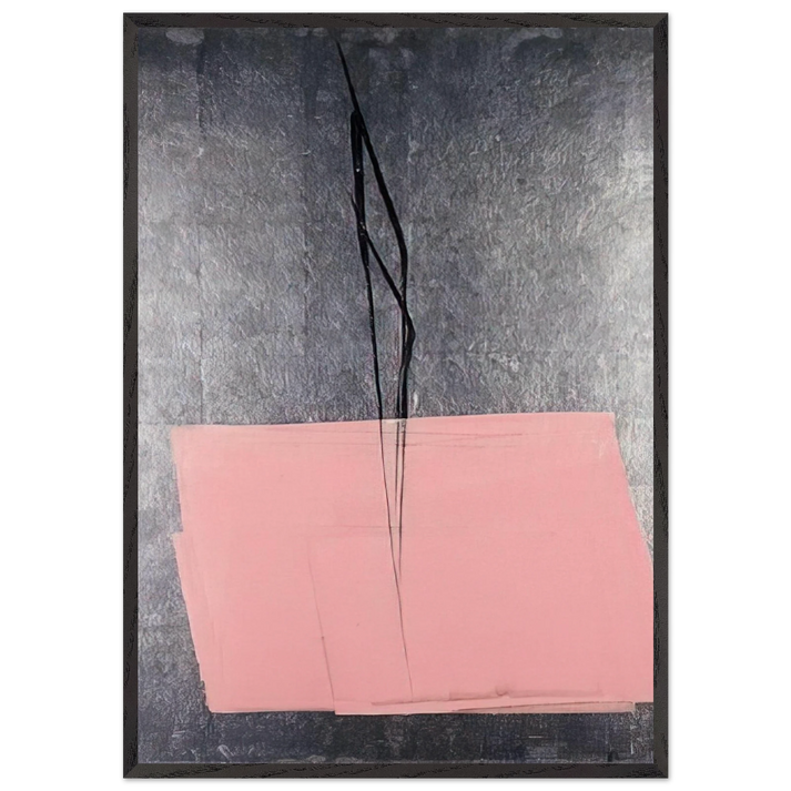 Kokoro - Abstract Expressionism - Toko Shinoda 70x100 cm / 28x40 inches Framed Art Print – Black Wooden Frame