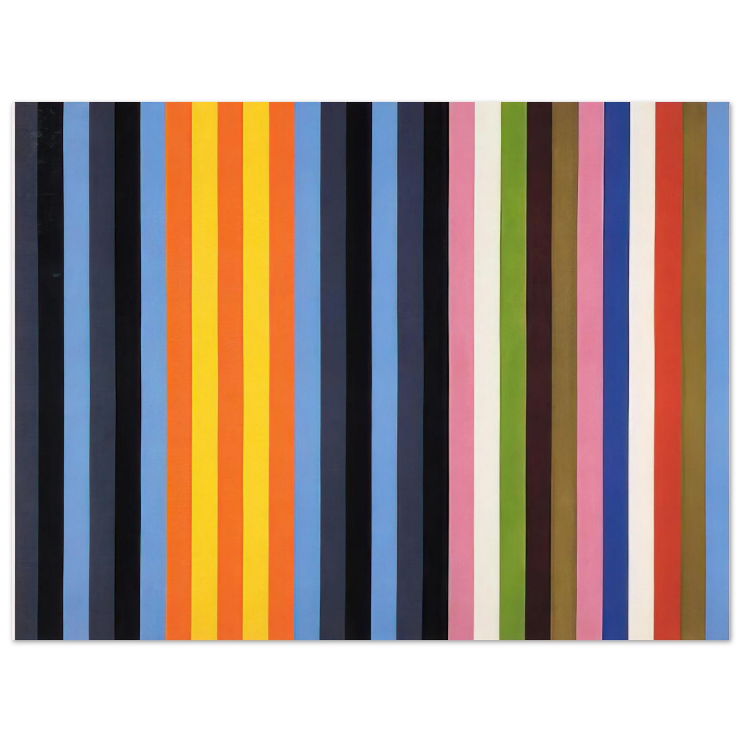 Gene Davis - Flower Machine - 1964 Fine Art Poster - Default Title