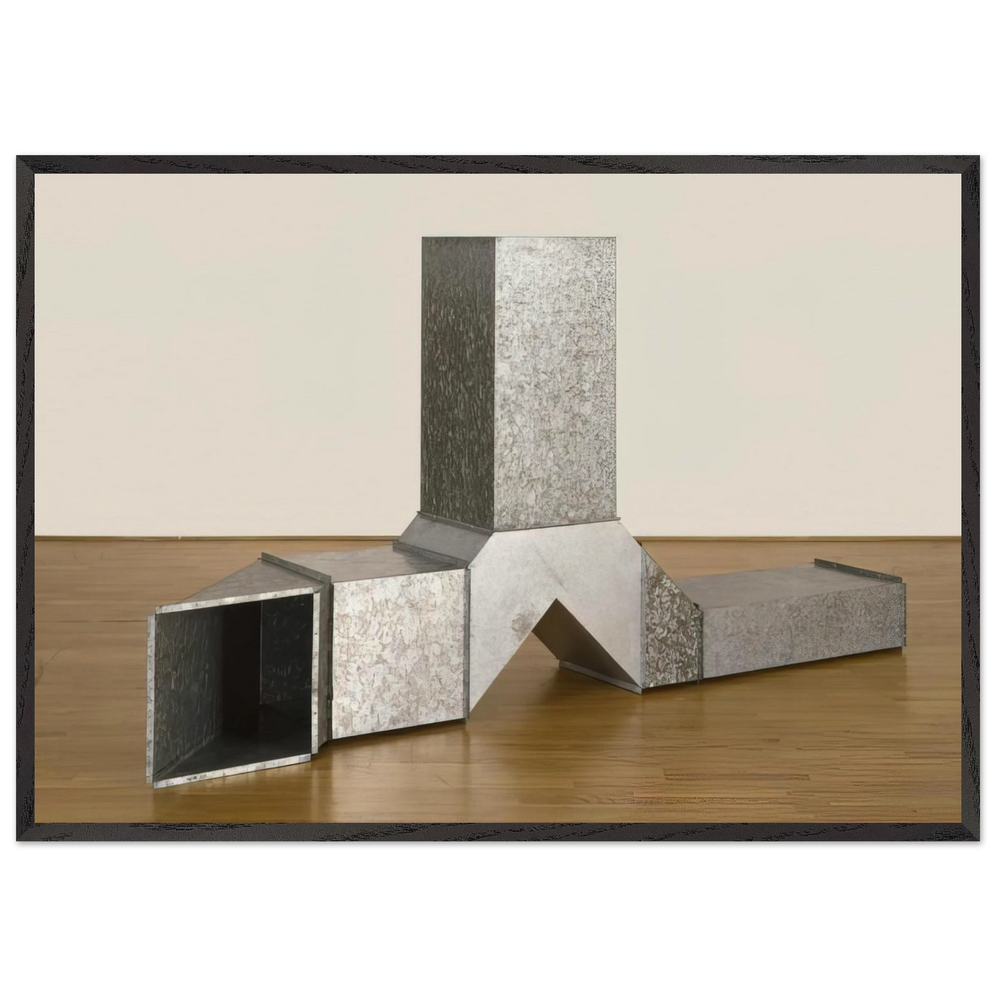 Square Tubes Series D - 1967 - Charlotte Posenenske Framed Art Print – Black Wooden Frame - Default Title - -Framed Art Print