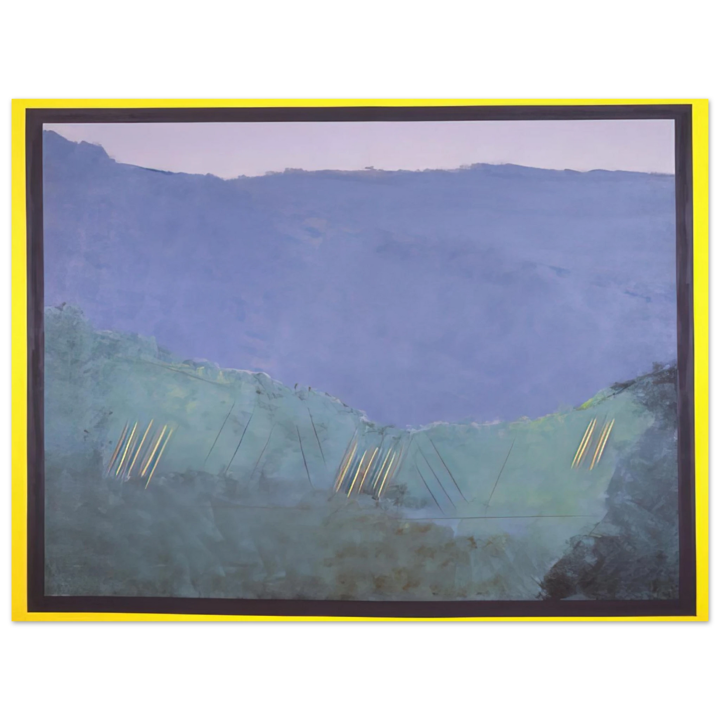 Ronnie Landfield - Cheat River - 1968 Fine Art Poster - Default Title