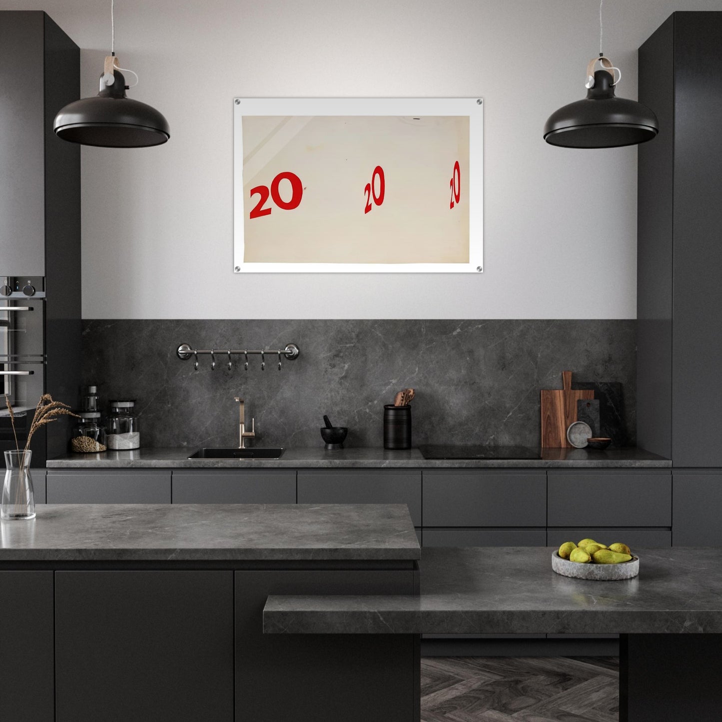 20 20 20 1962 - Edward Ruscha Acrylic Print - 70x100 cm / 28x40″ inches