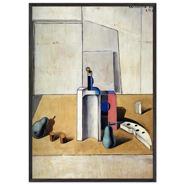 STILL LIFE 7 N2 - Salvador Dali 70x100 cm / 28x40 inches Framed Art Print – Black Wooden Frame