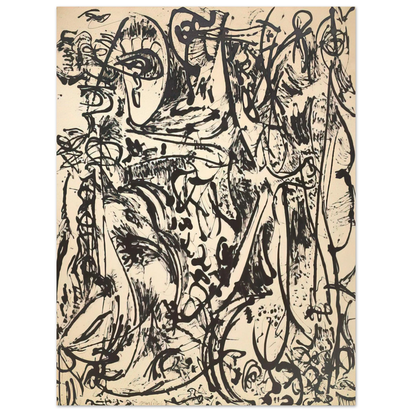Jackson Pollock - ECHO 1951 Fine Art Poster - Default Title