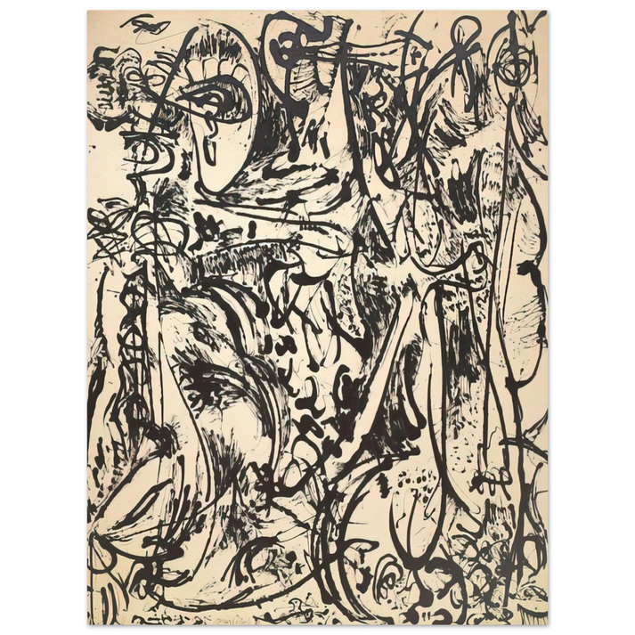 Jackson Pollock - ECHO 1951 75x100 cm / 30x40inches Fine Art Poster