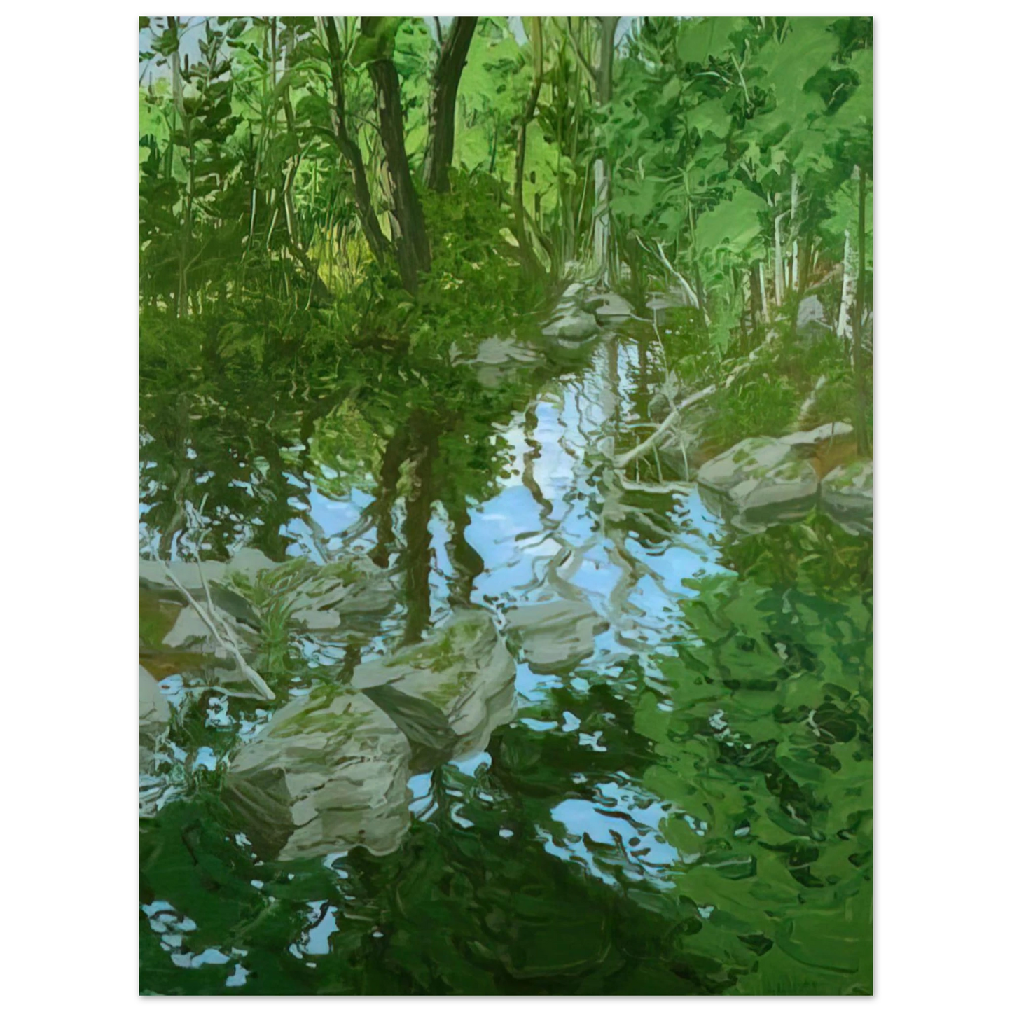 Neil Welliver - Maine Woodland.png - 1970 Fine Art Poster - Default Title