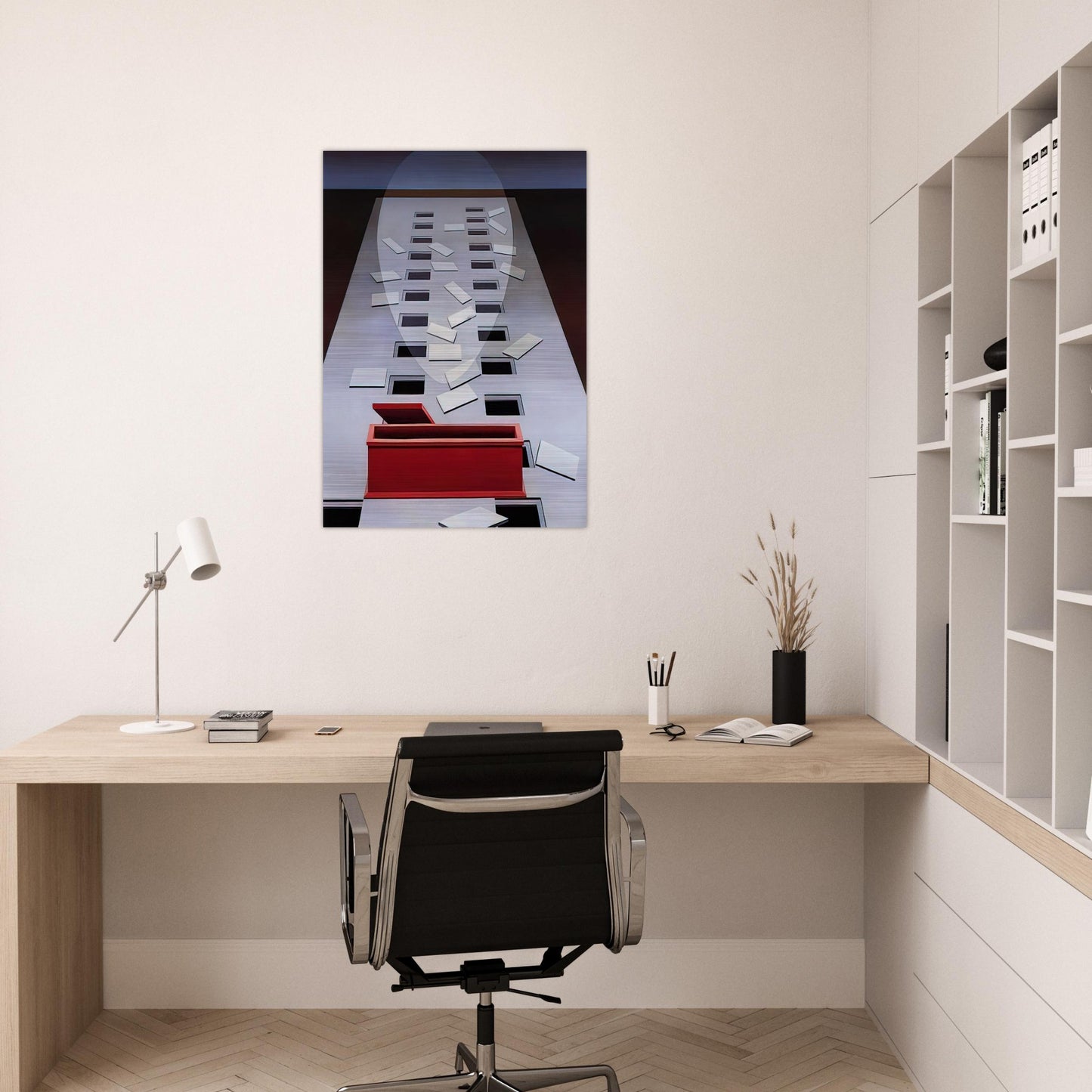 Transection #3, After Fra Angelico - 1967 - Clarence Holbrook Carter Brushed Aluminum Print - 70x100 cm / 28x40 inches | Clarence Holbrook Carter Aluminum Print | Clarence Holbrook Carter Prints