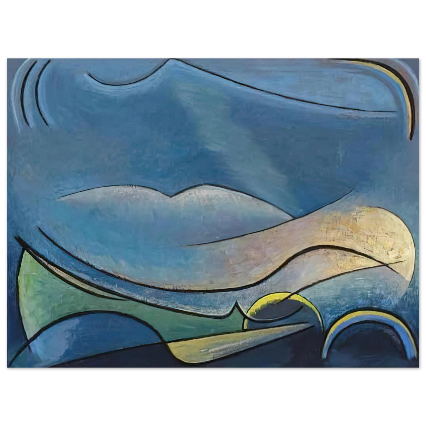 Lawren Harris - The Spirit of Remote Hills - 1958 Fine Art Poster - Default Title