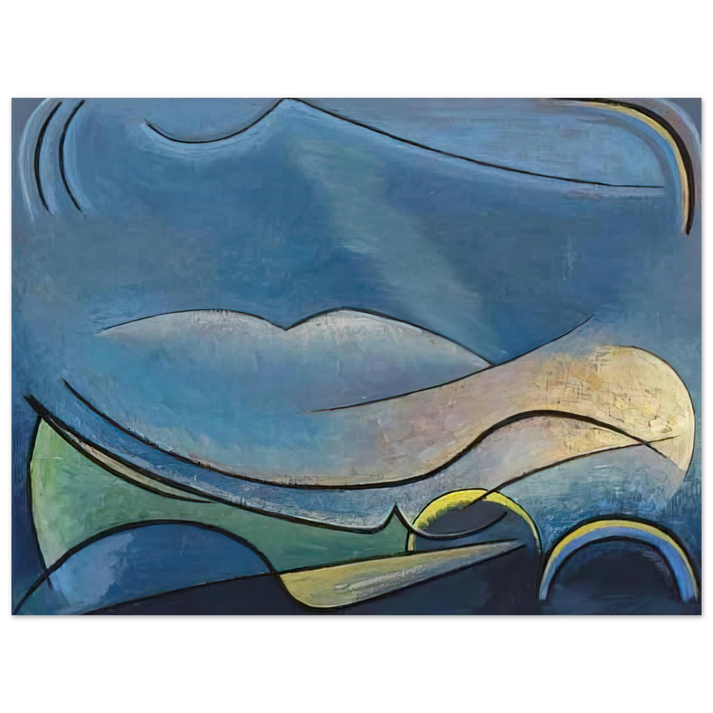 Lawren Harris - The Spirit of Remote Hills - 1958 75x100 cm / 30x40inches Fine Art Poster