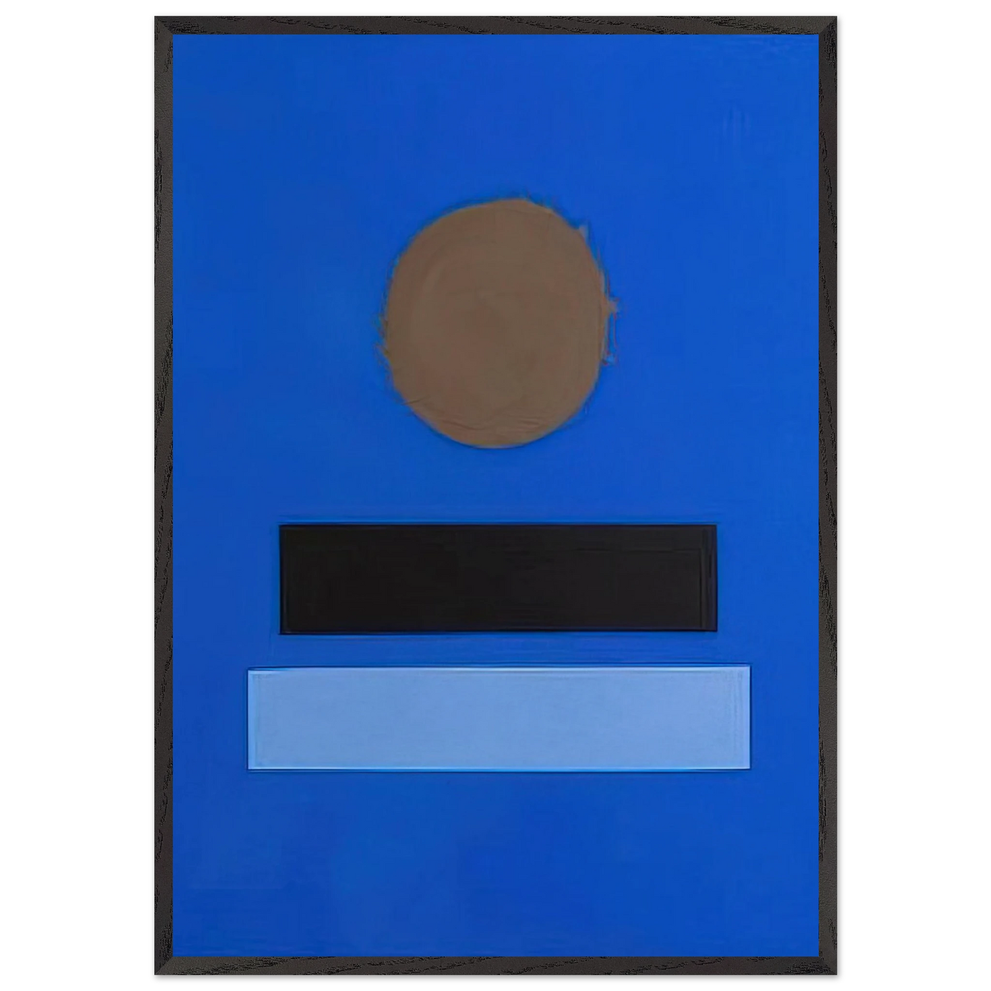 Blue Ground - 1973 - Adolph Gottlieb 70x100 cm / 28x40 inches Framed Art Print – Black Wooden Frame
