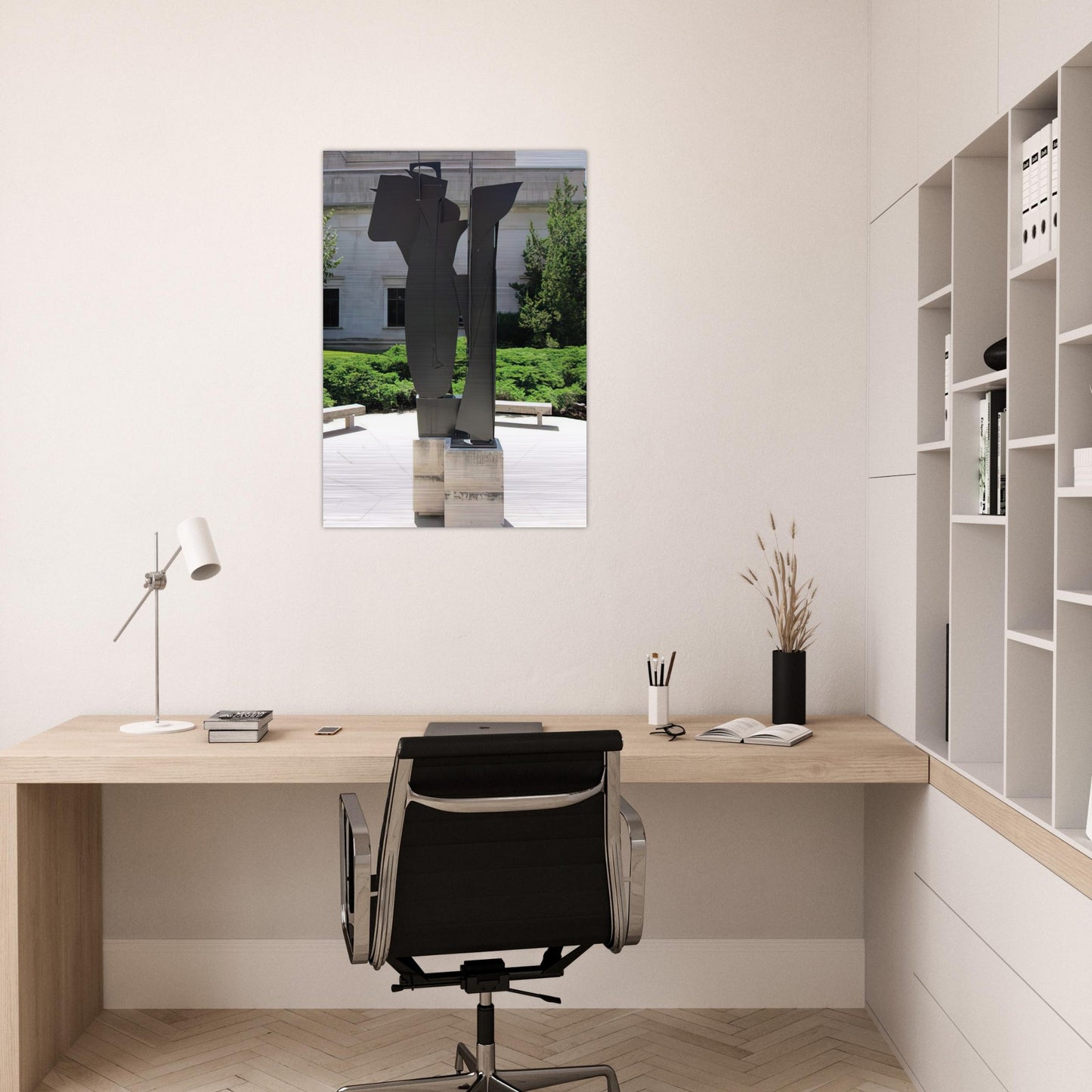 SEVENTH DECADE GARDEN IX X 1970 - Louise Nevelson Brushed Aluminum Print - 70x100 cm / 28x40 inches | Louise Nevelson Aluminum Print | Louise Nevelson Prints