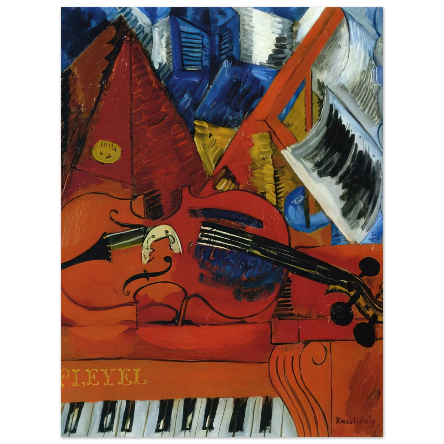 Raoul Dufy - THE VIOLIN 1916 Fine Art Poster - Default Title