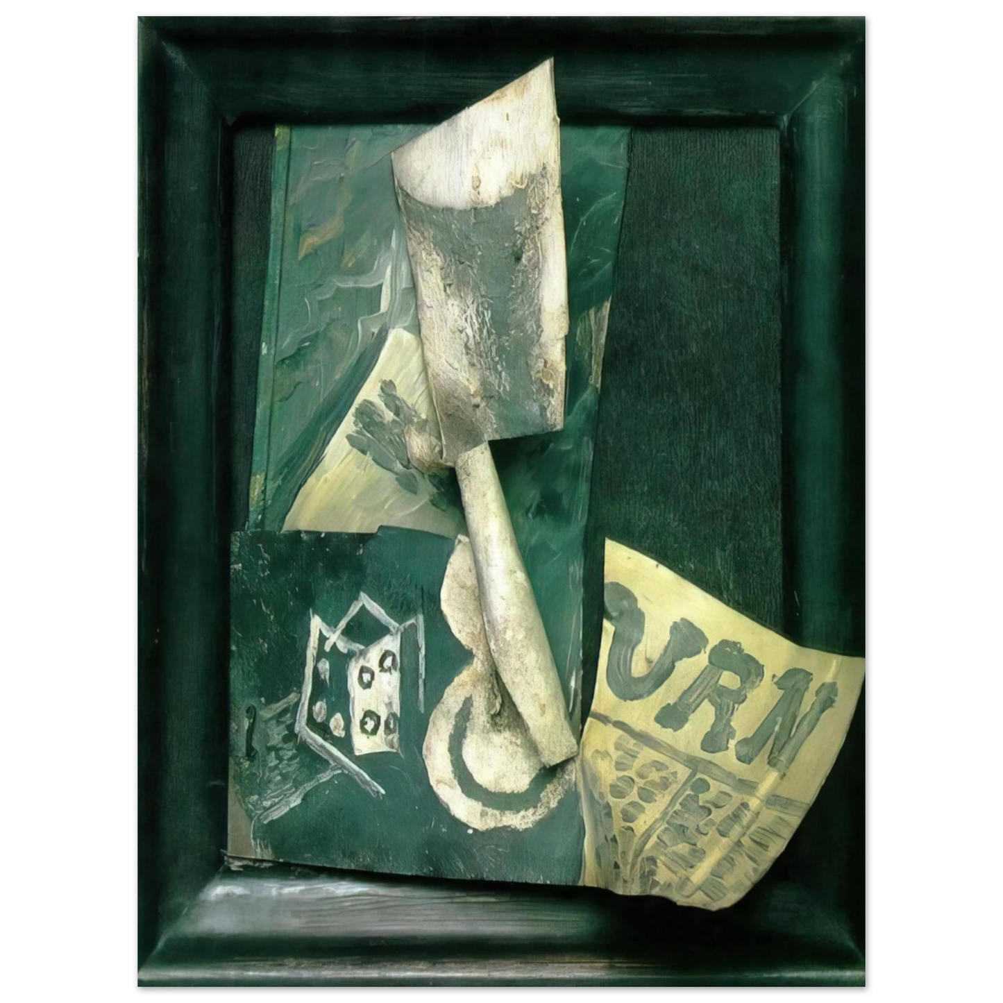 Pablo Picasso - Glass and newspaper Fine Art Poster - Default Title