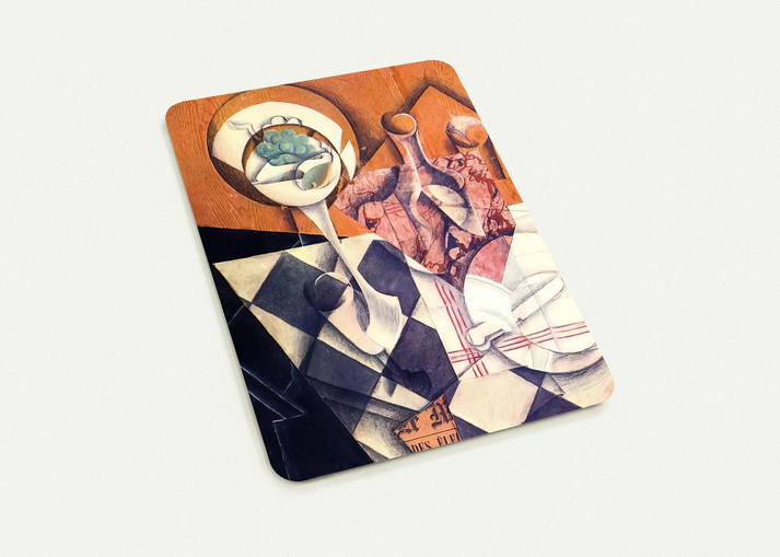 FRUIT BOWL WITH BOTTLE 1914 By Juan Gris Pack of 10 Post Cards | Juan Gris Post Cards | A6 (10.5 x 14.8 cm) - 4.1 x 5.8 inches