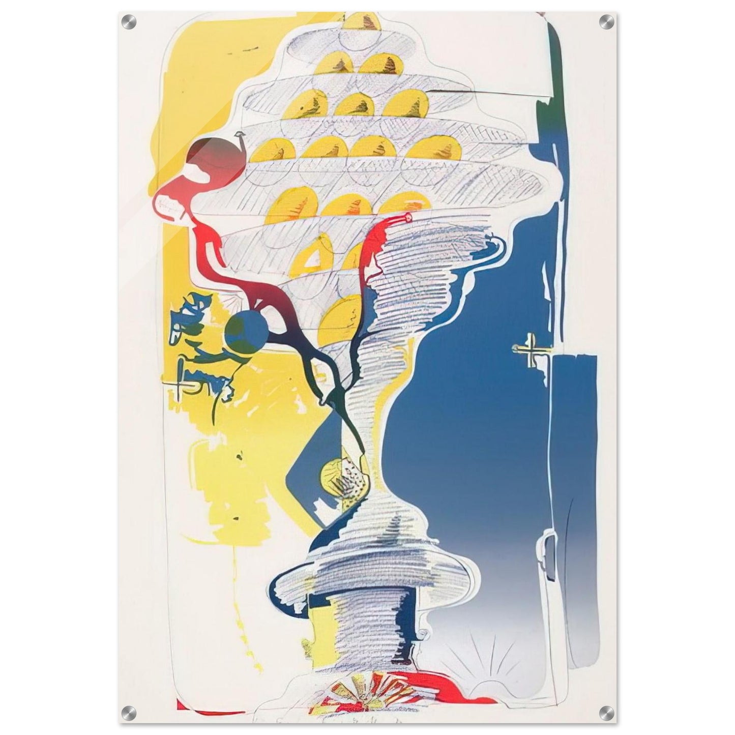 By the Sea, from Behind - 1972 - Dieter Roth Acrylic Print - 70x100 cm / 28x40″ inches | Dieter Roth Wall Art | Dieter Roth Prints