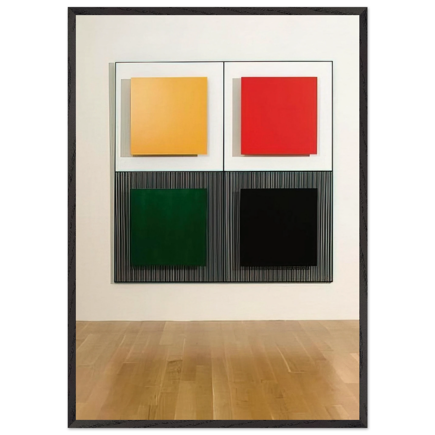 MARICHE 2 1997 - Jesus Rafael Soto 70x100 cm / 28x40 inches Framed Art Print – Black Wooden Frame