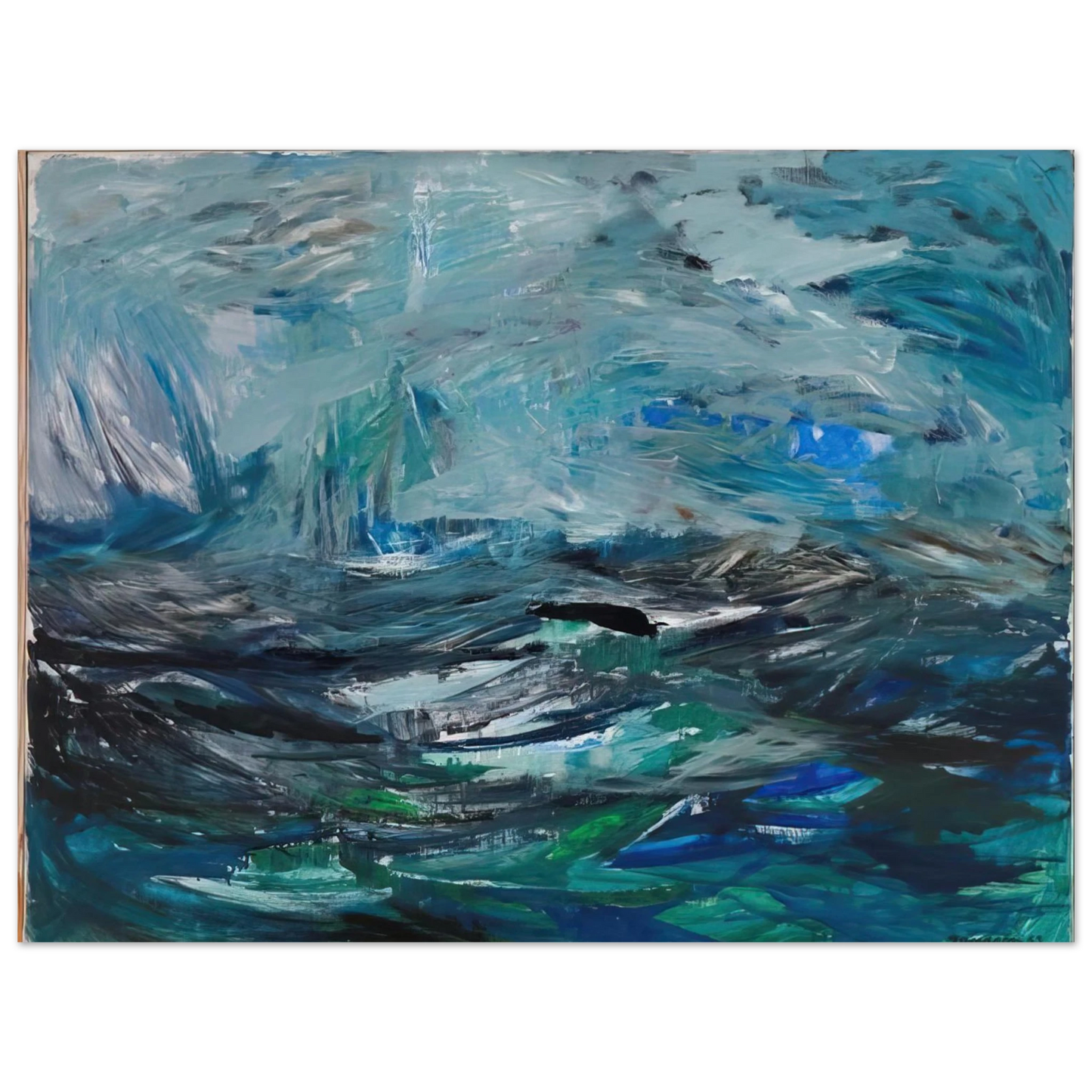 Tove Jansson - Abstract Sea - 1963 Fine Art Poster - Default Title