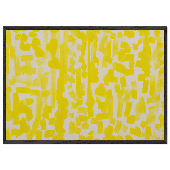 Yellow Painting - 1949 - Ad Reinhardt 70x100 cm / 28x40 inches Framed Art Print – Black Wooden Frame