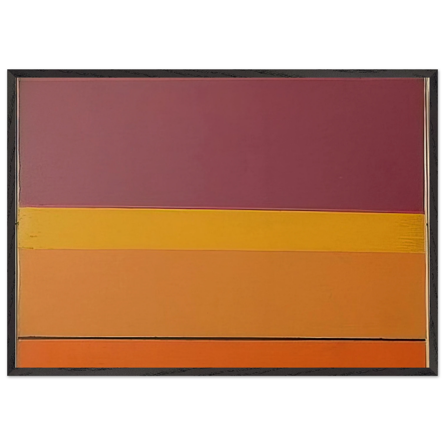 Untitled - 1964 N7 - Larry Zox 70x100 cm / 28x40 inches Framed Art Print – Black Wooden Frame