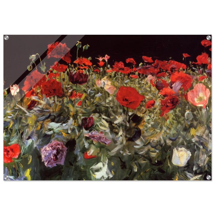 Poppies - John Singer Sargent Acrylic Print - 70x100 cm / 28x40″ inches | John Singer Sargent Wall Art | John Singer Sargent Prints