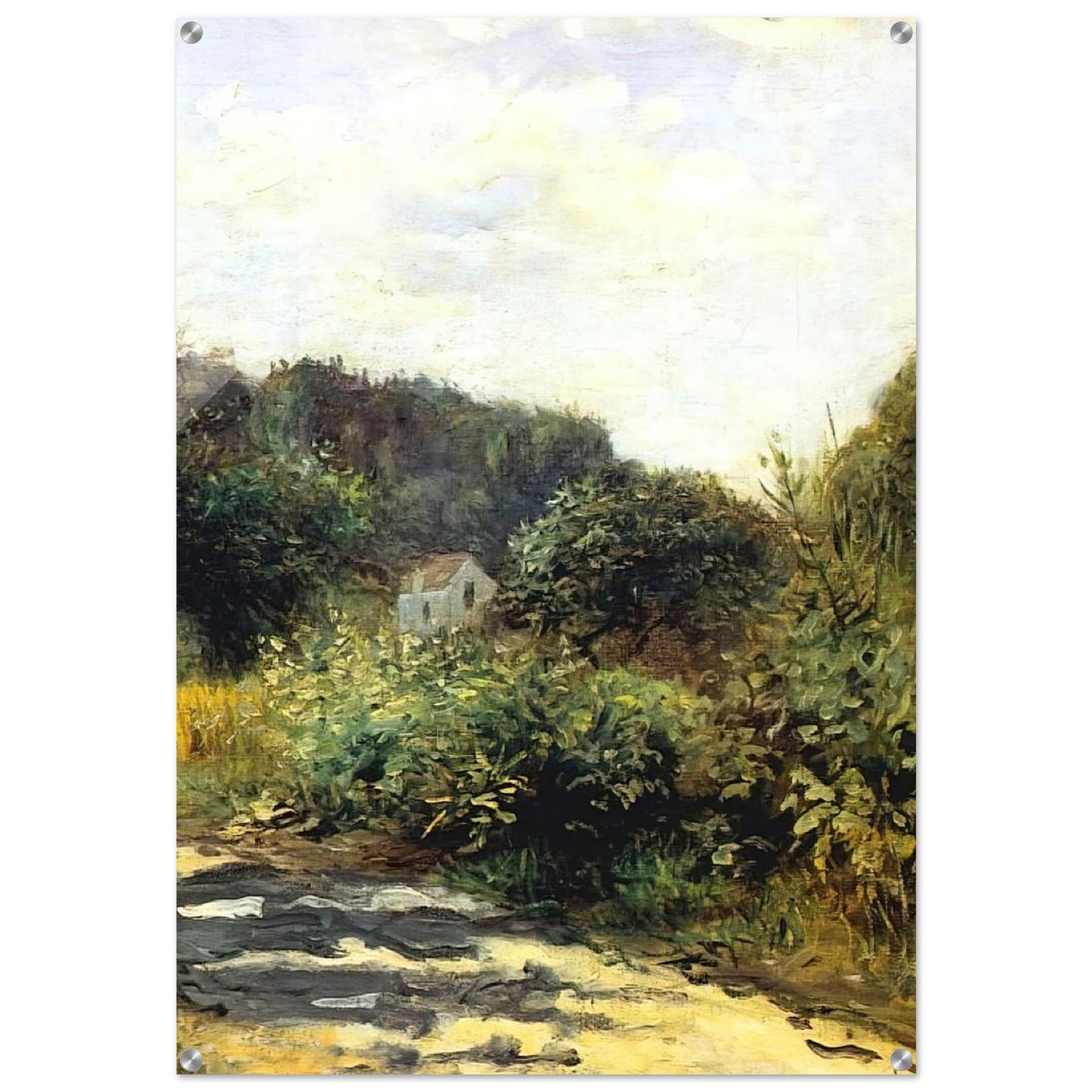 A Road in Louveciennes - Pierre-Auguste Renoir Acrylic Print - 70x100 cm / 28x40″ inches