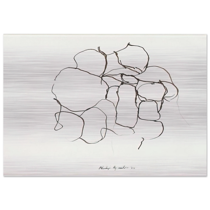 UNTITLED 5 - Philip Guston Brushed Aluminum Print - 70x100 cm / 28x40 inches | Philip Guston Aluminum Print | Philip Guston Prints