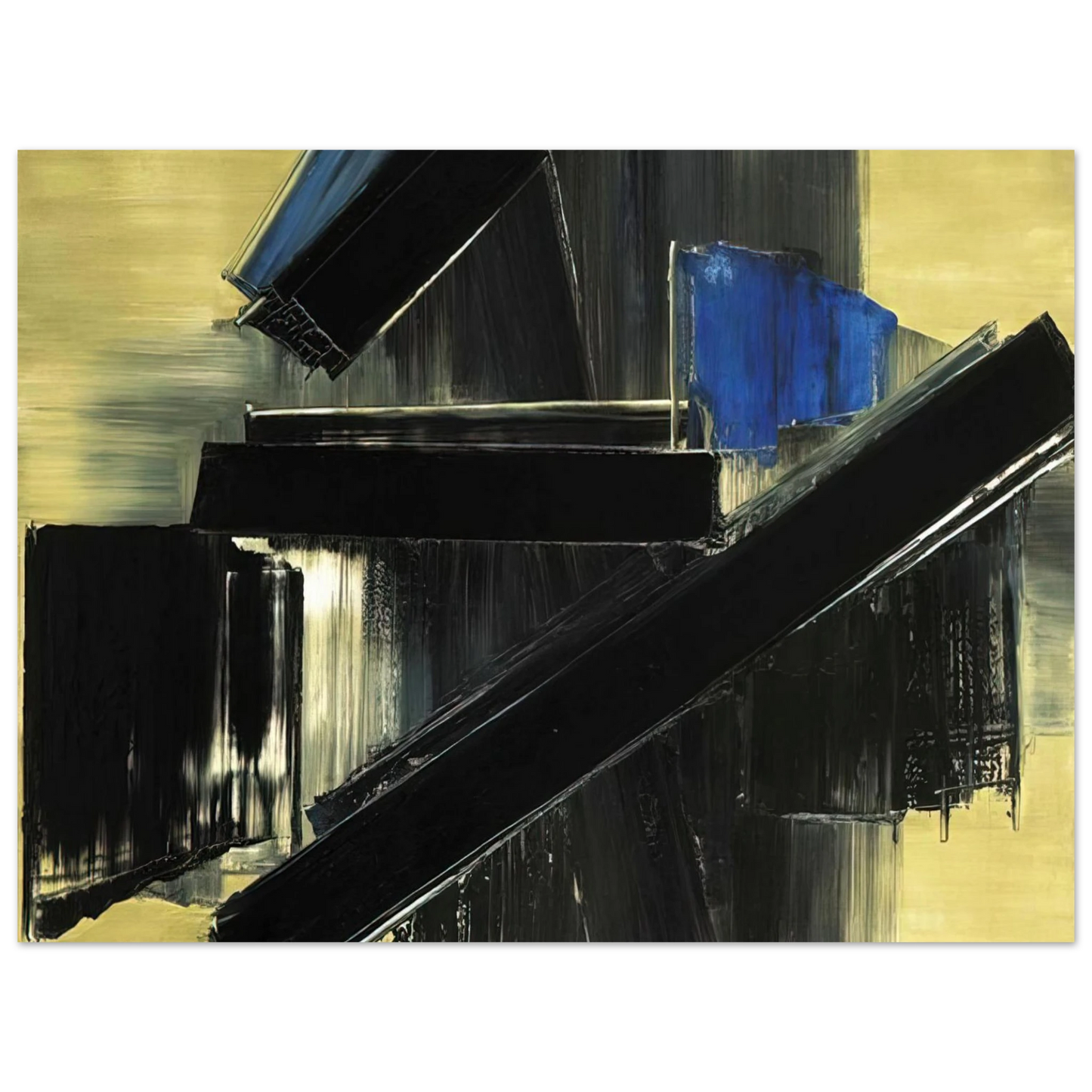 Pierre Soulages - Peinture 21 Juillet 1958 - 1958 Fine Art Poster - Default Title
