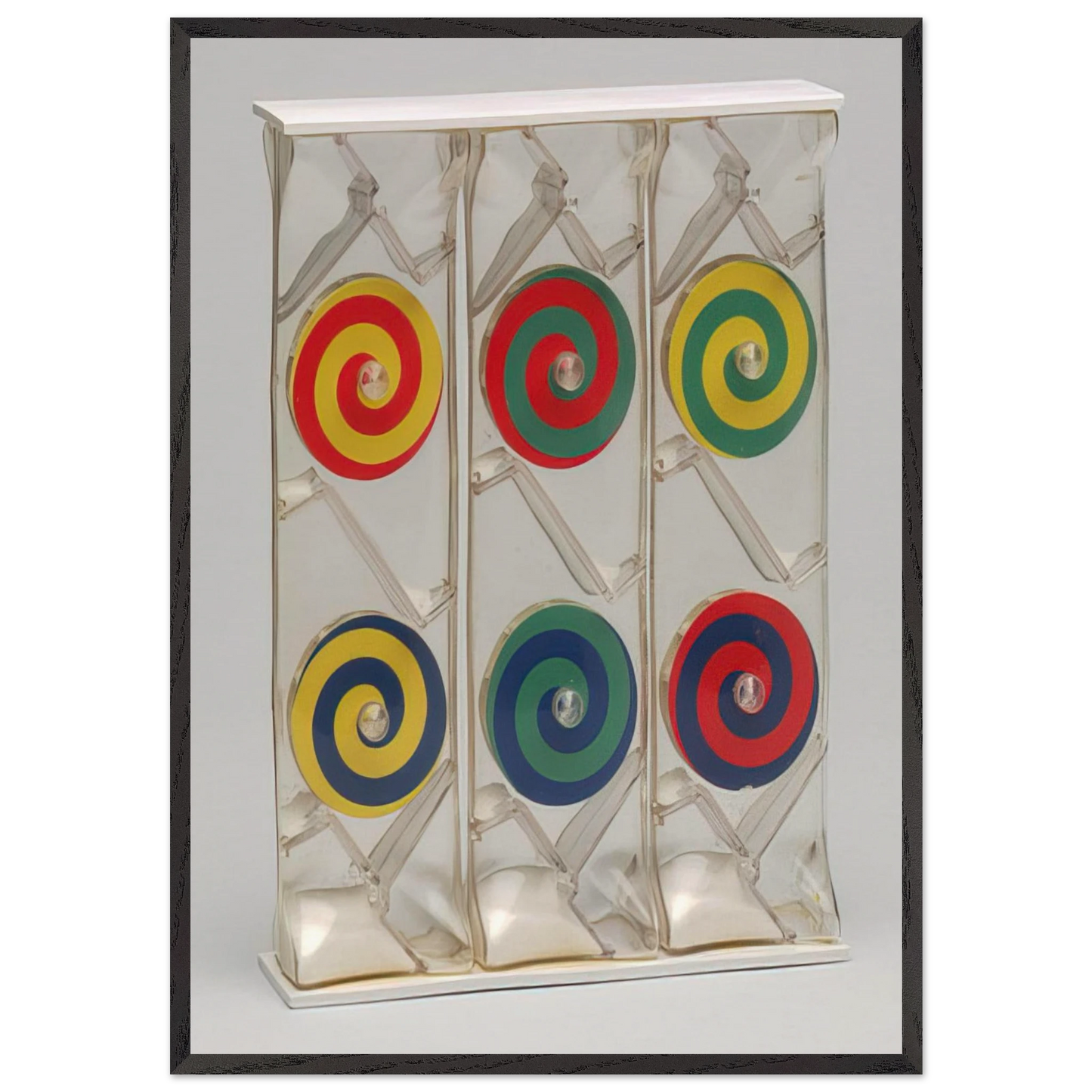 Girondella Kinetic Object - 1965 - Bruno Munari Framed Art Print – Black Wooden Frame - Default Title - -Framed Art Print