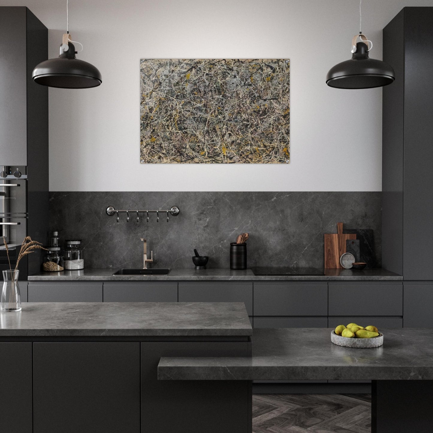 NUMBER 1 - Jackson Pollock Acrylic Print - 70x100 cm / 28x40″ inches