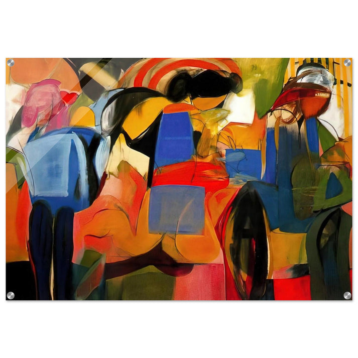 Facade - Abstract Expressionism - Miriam Schapiro Acrylic Print - 70x100 cm / 28x40″ inches