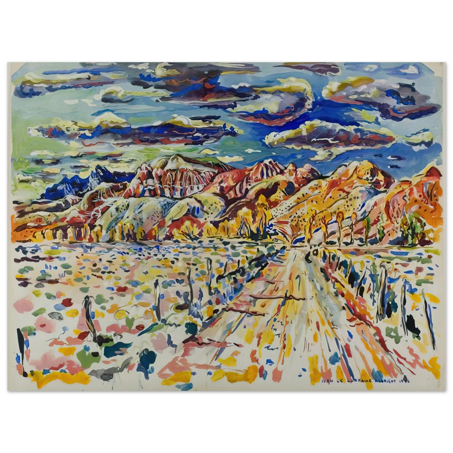 Ivan Albright - RANCH WYOMING 1946 Fine Art Poster - Default Title